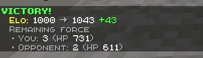 Victory result